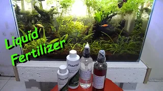 Adding Aquarium Liquid Fertilizer, Micro Nutrients, Macro Nutrients, Iron and Potassium Tagalog