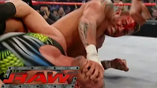 Randy Orton vs Rob Van Dam Intercontinental Championship Match (Bloody) RAW Jan 12,2004 Pt.1