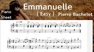 Emmanuelle /Easy Piano Sheet Music / Pierre  Bachelet/  SangHeart Play