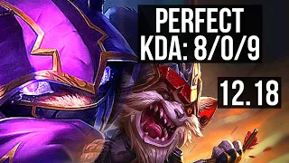 KENNEN vs KLED (TOP) | 8/0/9, Legendary, 300+ games | KR Grandmaster | 12.18