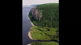 Ленские столбы с высоты птичьего полета / Lena Pillars Yakutia, Siberia / Russia / UNESCO