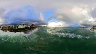 Grandes marées de Saint-malo en vidéo 360 - Drone