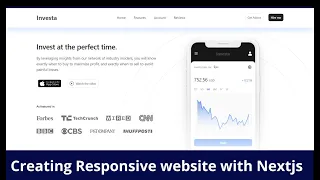 Build a responsive next js website using tailwind css