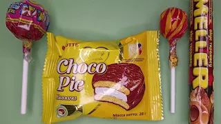 Satisfying video/Some Lot's of candies with lollipops and Sweets/Chupa Chups/Choco Pie/Meller/ASMR