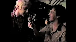 Genesis P Orridge Interview Detroit 08/13/1986 backstage @ Traxx