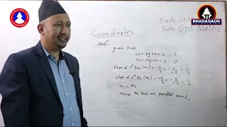 SEE Virtual Class/Optional Mathematics/Co-ordinate Geometry/Nirajan Prajapti/Bhaktapur Municipality