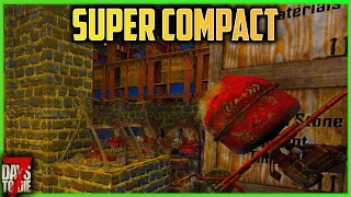 How I Built My MOST COMPACT Crafting Base EVER 7 Days To Die (Episode #8)