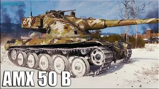 Очень напряженный бой AMX 50 B World of Tanks ✅