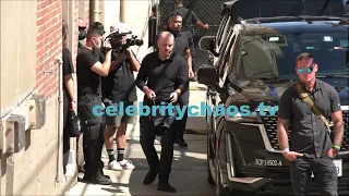 BlackPink hide from fans arriving to the Jimmy Kimmel live show