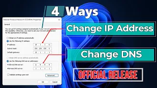 How to change IP Address and DNS in Windows 11