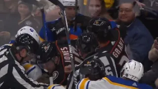 Buffalo Sabres Vs Anaheim Ducks Scrum