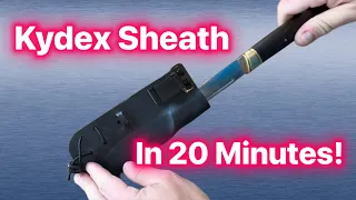 How to make Discrete Kydex Sheath for Pocket Fixed Blade Knife Using Simple Tools & Home Appliances