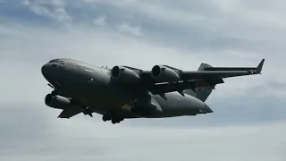 C-17 Aircraft With 2 HIMARS Land In South Korea