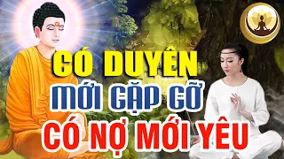 Có DUYÊN mới gặp gỡ, có NỢ mới yêu nhau, Bài giảng quá hay về chữ Duyên _ Phật Pháp Nhiệm Màu