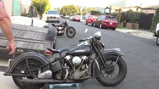 Hunting Harleys, 1947 Knucklehead, 1st fire since 2013