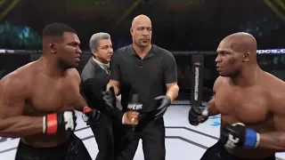 Young Tyson vs. Old Tyson (EA Sports UFC 2) - CPU vs. CPU - Crazy UFC 👊🤪