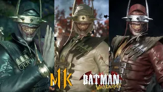 Mortal Kombat 11 Noob Saibot Batman Who Laughs Skins and Gear + Intros With All Characters