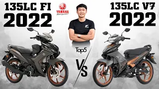 Yamaha 135LC V8 FI 2022 VS 135LC V7 2021 ▶️ 135LC FI 2022 thách thức các ĐỐI THỦ 🔴 TOP 5 ĐAM MÊ