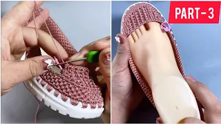 Amazing​ 💯😍 Easy​ Beautiful Sneaker Knitting​ Hand​work​ Full​ Video​ Part 3