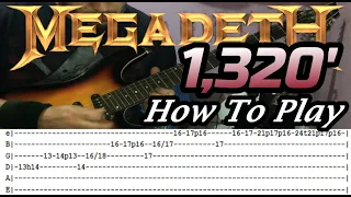 MEGADETH - 1,320' - GUITAR LESSON WITH TABS