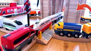 Journey to the Magic Train Station | Trains Vehicles Railway Tracks Wooden Toys for Children by Brio