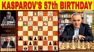 HAPPY 57TH BIRTHDAY KAY GM GARRY KASPAROV || APRIL 13, 2020 || GAME ANALYSIS + NEW PUZZLE  #211