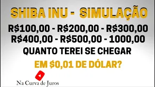 SHIBA INU - QUANTO VOCÊ TERÁ COM ESSES VALORES, SE O PREÇO CHEGAR EM $0,01? E QUAL (QTDE) COMPRARÁ?