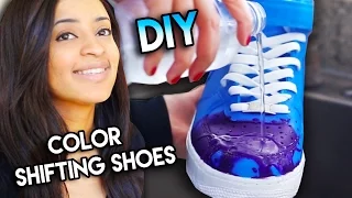 How To: Color Changing Shoes With Water Heat Solar & Blacklight Exsposure | Full Custom Tutorial