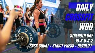 CrossFit Total Strength Training Day | Full Warm Up + Strength WOD