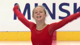 Paulina RAMANAUSKAITE LTU - Ladies Free Skating MINSK 2017