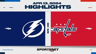 NHL Highlights | Lightning vs. Capitals - April 13, 2024