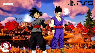 Gohan And Goku Black Playing Fortnite | We Won The Zero Mortal Plan (PS5) [4K 60FPS HDR]