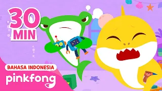 Sehari Bersama Bayi Hiu di Sekolah | Kumpulan Lagu Anak | Pinkfong Indonesia