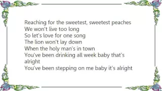 In the Valley Below - Peaches Lyrics