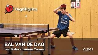 BAL VAN DE DAG | Ivan Kahn - Laurens Tromer (De Boer Taverzo 1 - van Wijnen/Smash '70 1 | 11-02-2023