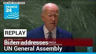 REPLAY: US President Joe Biden addresses UN General Assembly • FRANCE 24 English