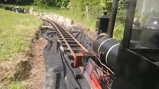 First live steam on the 7 1/4" garden railway