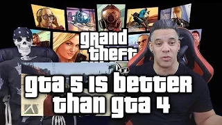 GTA 5 is better than GTA 4 REACTION!!!