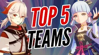 TOP 5 MOST POPULAR TEAMS IN 2.0 GENSHIN IMPACT