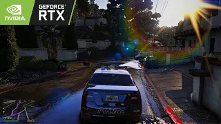 GTA V | Is it enough Moded Upto RTX 4090 Ultra Realistic 4k GamePlay| Rain Reflection And Glare 🔹🎇