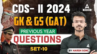 CDS 2 2024 Preparation | CDS GK GS Previous Year Questions Paper | By Harsh Soni Sir #10