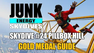 Junk Energy Skydives #24 Pillbox Hill: Gold Medal Guide | NEW Daily Activity in GTA Online