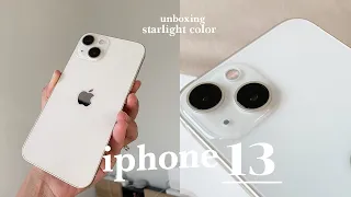 (unboxing) iphone 13 starlight aesthetic / แกะกล่อง ไอโฟน13