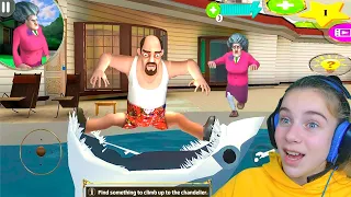 НАПАДЕНИЕ АКУЛЫ на МИСС ТИ Злая Учительница Scary Teacher 3D