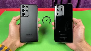 Samsung Galaxy S21 Ultra vs Samsung Galaxy S20 Ultra - Speed Test (Exynos 2100 is faster?)