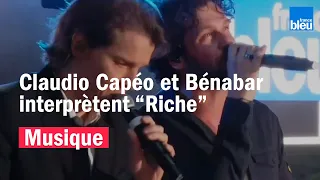 Claudio Capéo invite Bénabar à interpréter "Riche" à l'occasion France Bleu Live