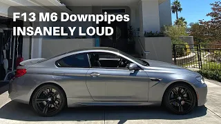 BMW F13 M6 Ceramic Coated Catless Downpipe Install! Listen to that TURBO SPOOL!