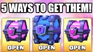 [PLAY] 5 WAYS TO GET MAGICAL & SUPER MAGICAL CHESTS IN CLASH ROYALE! (Different Methods Explained)