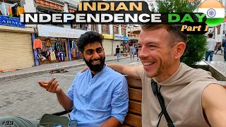 INDIAN INDEPENDENCE DAY - Frenchy asking locals their feelings on that special day - Motovlog EP53