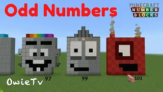 Numberblocks Minecraft ODD NUMBERS Learn to Count | Counting Songs Math Learning Songs for Kids